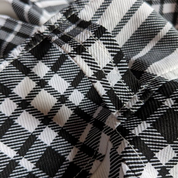 Shein Curve Plaid Print Pleated Skirt - Picture 7 of 7